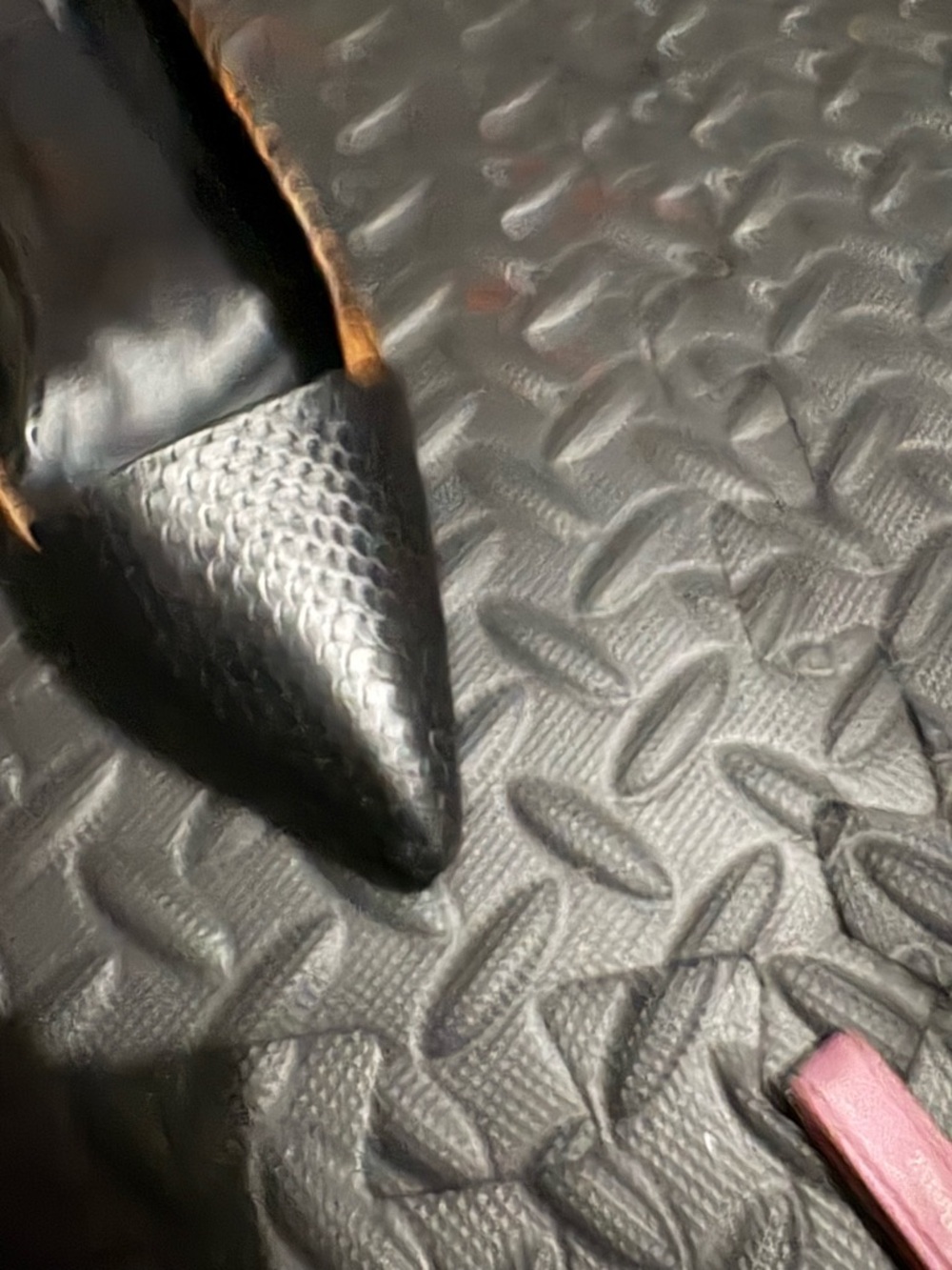 Zara Black and Brown Faux-Snake Pointed Toe Pumps - Picture 3 of 5